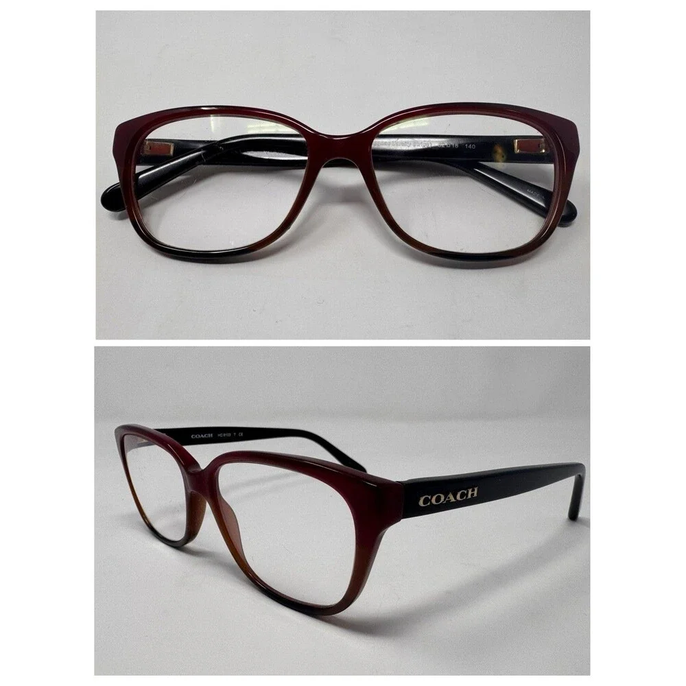 Coach Eyeglass Frames HC6103T 52-16-140 Variety Stripe Cognac 5445